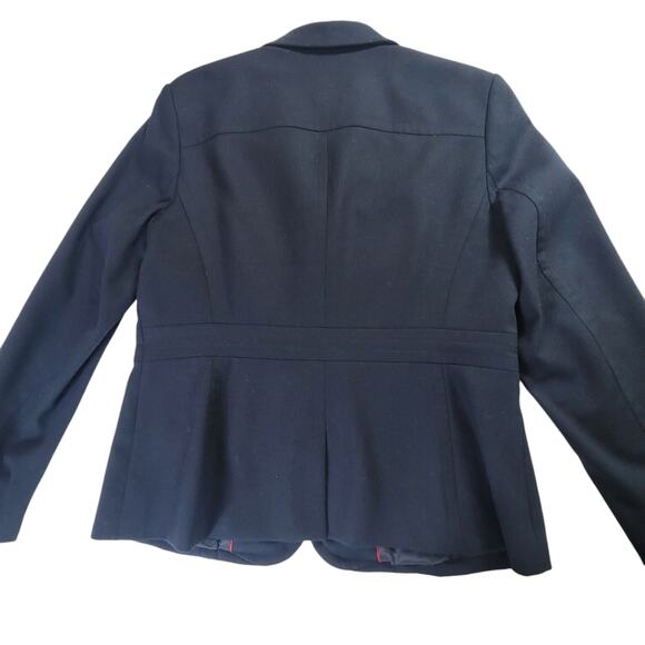 Talbots Petites Wool Navy Blue Blazer Women's Size 10P - Picture 11 of 13
